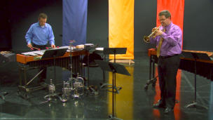 video of trumpet and marimba concert
