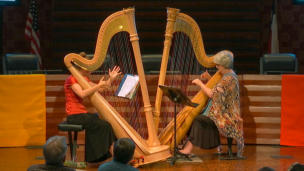 video of harp concert